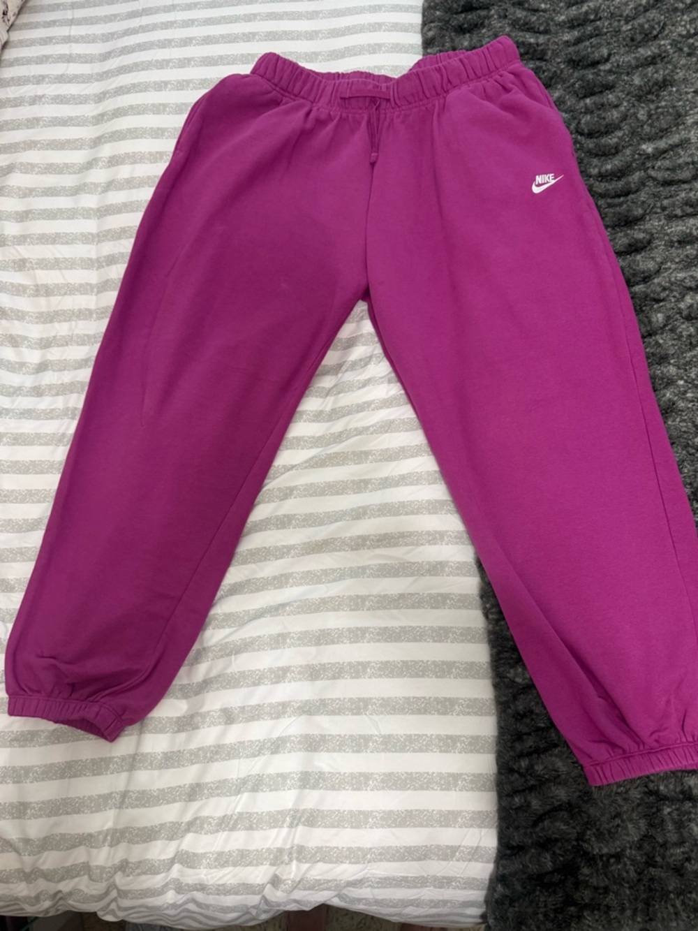 Nike Women’s Purple Joggers with White Swoosh